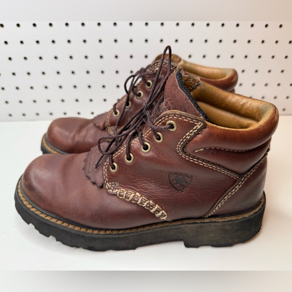 Ariat Canyon Brown Leather Work Boots Women’s 6.5 - Picture 1 of 13